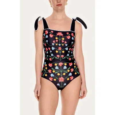 Jessie Zhao New York Day/night Glow Reversible One-piece Swimsuit