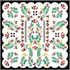 Jessie Zhao New York Double Sided Silk Scarf Floral Parade