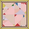 Jessie Zhao New York Double Sided Silk Scarf Of Color Recombination In Burgundy