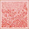 Jessie Zhao New York Double Sided Silk Scarf Of Scarlet Tree Of Life