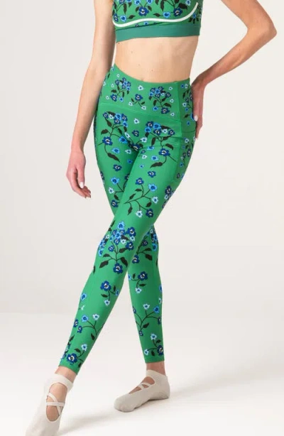 Jessie Zhao New York Emerald Echo High-waisted Leggings In Green