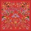 Jessie Zhao New York Festival Flora Double Sided Silk Scarf In Red