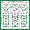 Jessie Zhao New York Ivy Parterre Double Sided Silk Scarf