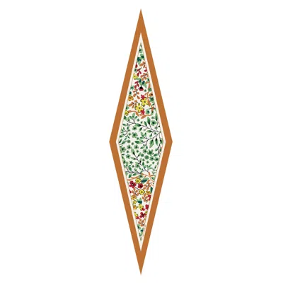 Jessie Zhao New York Silk Diamond Scarf Of Afternoon Garden In Multi