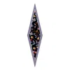 Jessie Zhao New York Silk Diamond Scarf Of Purple Garden