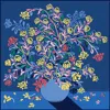 Jessie Zhao New York Silk Scarf Of Night Flowers