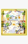 Jessie Zhao New York Women's Yellow / Orange Silk Scarf In Yellow Of Wonderful World Once Upon A Time In Yellow