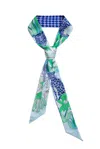 Jessie Zhao New York Silk Skinny Scarf Jungle Party