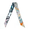 Jessie Zhao New York Silk Skinny Scarf Of World Travel