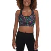 Jessie Zhao New York Sports Bra In Night Dreaming Of Garden