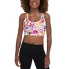 Jessie Zhao New York Sports Bra In Pink Blooms