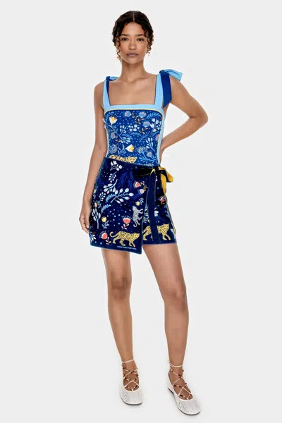 Jessie Zhao New York Swim Cover Up Skirt-amazon Rainforest