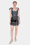 Jessie Zhao New York Swim Cover Up Skirt-night Garden In Black