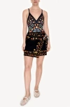 Jessie Zhao New York Swim Cover Up Skirt-night Imagination In Black