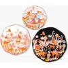 Jessie Zhao New York Travel Around World Bone China Plates, Set Of Three In Multi