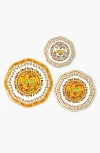 Jessie Zhao New York Tropical Love Bone China Plates, Set Of Three