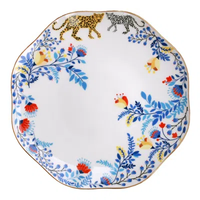 Jessie Zhao New York White Amazon Rainforest Bone China Dinner Plate
