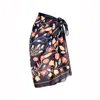Jessie Zhao New York Beach Sarong Wrap In Black