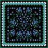Jessie Zhao New York Garden Nocturne Double Sided Silk Scarf In Multi