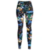 Jessie Zhao New York High Waist Yoga Leggings In Night Zoo In Black