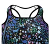 Jessie Zhao New York Women's Black Sports Bra In Night Garden In Black
