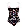 Jessie Zhao New York Ballerina One-piece Swimsuit In Multi