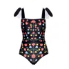 Jessie Zhao New York Women's Black / White Day - Night Glow Reversible One-piece Swimsuit In Multi
