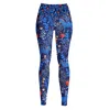 Jessie Zhao New York High Waist Yoga Leggings In Zebra In Blue
