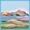 Jessie Zhao New York Women's Blue / Pink / Purple Double Sided Wool Silk Scarf Of Ocean Breeze