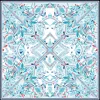 Jessie Zhao New York Silk Scarf Of The Ocean In Blue