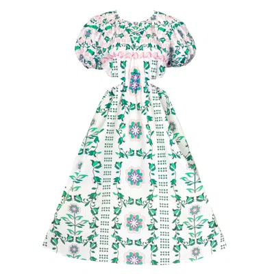 Jessie Zhao New York Women's Danielle Green Garden Midi Dress