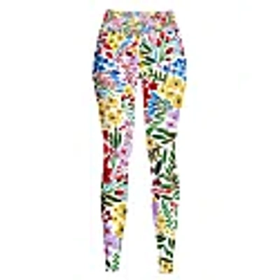 Jessie Zhao New York High Waist Yoga Leggings In Blooms