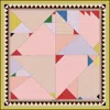 Jessie Zhao New York Double Sided Silk Scarf Of Color Recombination In Multi