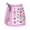 Jessie Zhao New York Swim Cover Up Skirt-pink Garden In Multi