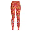 Jessie Zhao New York High Waist Yoga Leggings In Holiday In Red