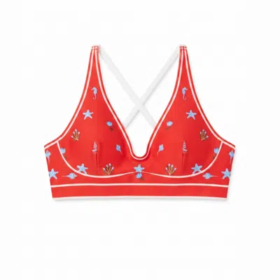 Jessie Zhao New York Women's Red Tides Sports Bra
