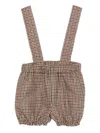 Jesurum Baby Checked Shorts In Brown