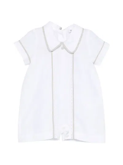 Jesurum Baby Babies' Contrast-trim Romper In White