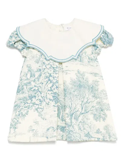Jesurum Baby Babies' Federica Dress In Neutrals
