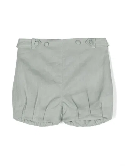 Jesurum Baby Babies' Linen Smart Shorts In Green