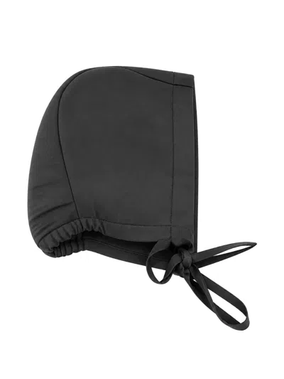 Jesurum Baby Babies' Teodoro Tie-fastening Bonnet In Black