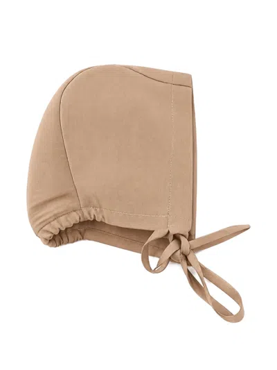 Jesurum Baby Babies' Teodoro Tie-fastening Bonnet In Neutral