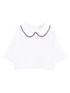 Jesurum Baby Trimmed Shirt In White