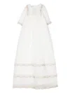 Jesurum Baby Valencienne Embroidered Dress In White