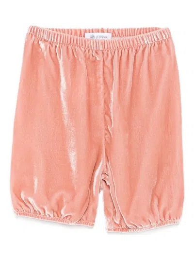 Jesurum Baby Babies' Velvet Shorts In Pink