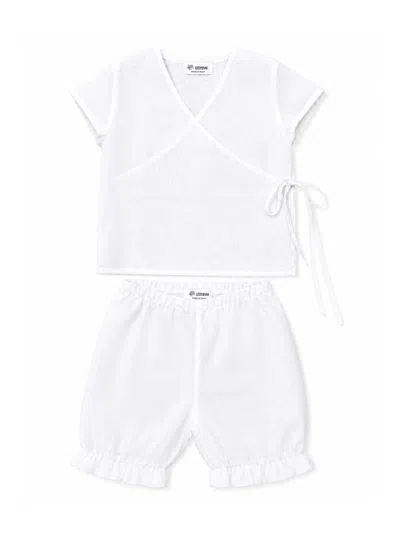 Jesurum Kids' Complete Shirt And Shorts In White