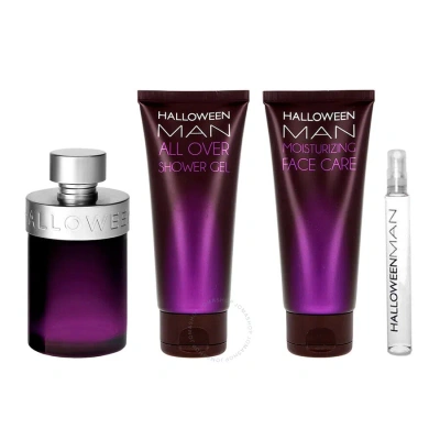 Jesus Del Pozo Halloween Man By J. Del Pozo For Men - 4 Pc Gift Set 4.2oz Edt Spray In Apple / Grey / Orange / Violet