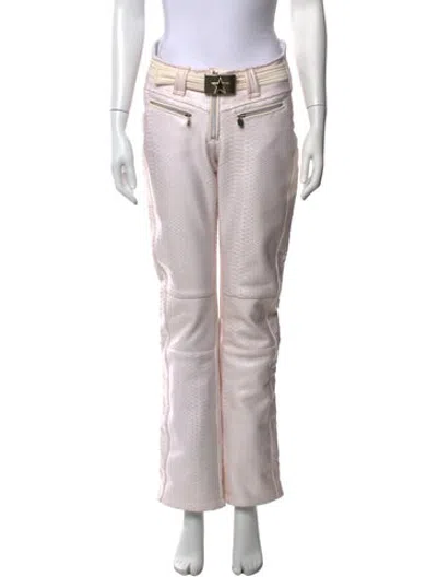 Pre-owned Jet Set Animal Print Ski Pants In Metallic/pink