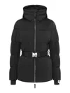 Jet Set Chamonix Belted Ski Jacket Hydras In Negro