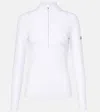 Jet Set Ginger Half-zip Base Layer Top In White In White